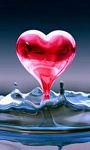 pic for 3D Heart In Water 